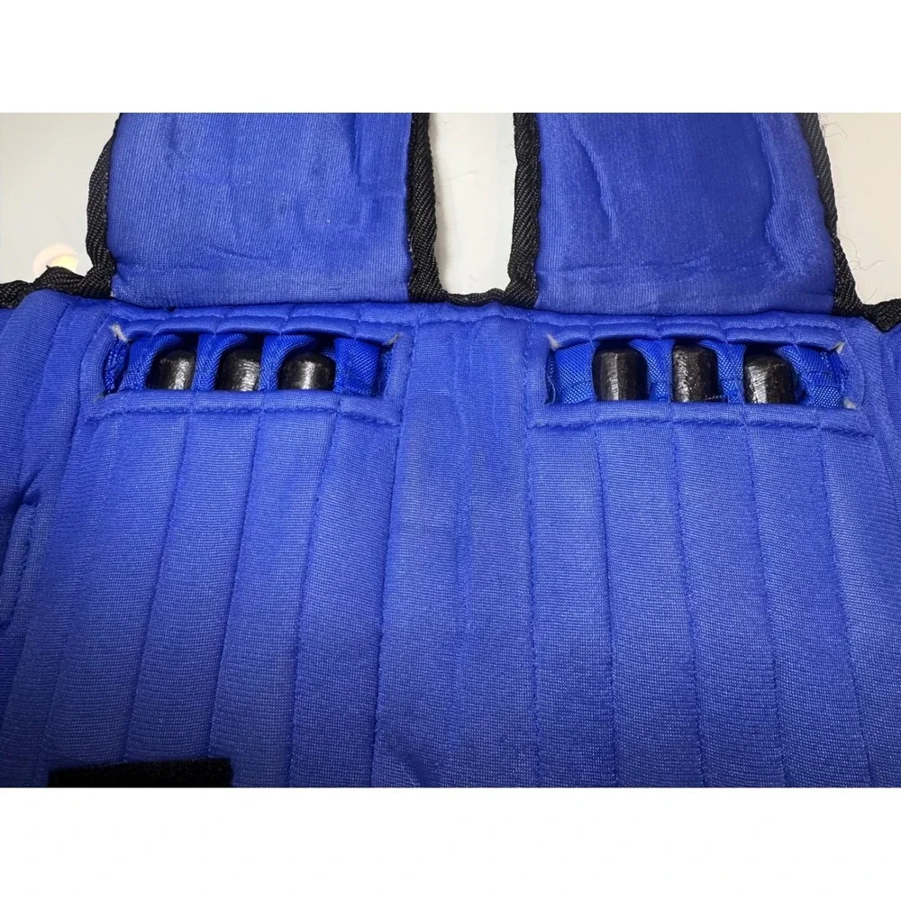 All Pro Weight Adjustable Ankle Weights 10 lb Pair Blue Model 400 Contour-Foam